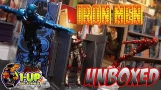 Marvel Select Iron Man, Stealth Iron Man, & MkXVII Unboxed