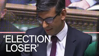 Keir Starmer teases Rishi Sunak for losing to Liz Truss and costing 1000 Tories their jobs