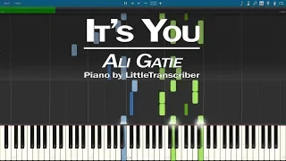 Ali Gatie - It's You (Piano Cover) Synthesia Tutorial by LittleTranscriber