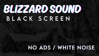 The Sound of a Blizzard | Heals the Heart and Blood Vessels | Black Screen