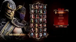 Mortal Kombat 9 - Expert Tag Ladder (Rain & Scorpion/3 Rounds/No Losses)