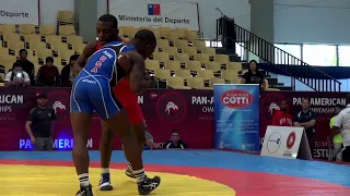 Quarterfinal GR - 59 kg: Spenser Thomas MANGO (USA) df. Juan Carlos LOPEZ (COL), 8-4