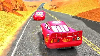 GTA 4 Crazy Lightning McQueen ( Radiator Springs ) Car Traffic Crashes Compilation Ep. 15 - Car Game