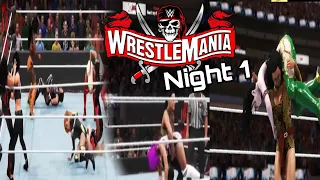 BTW WrestleMania 2021 PPV Night 1, Part 1 (WWE 2K20)