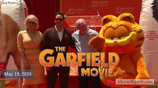 THE GARFIELD MOVIE paw print ceremony & premiere Chris Pratt, Hannah Waddingham - May 19, 2024 4K