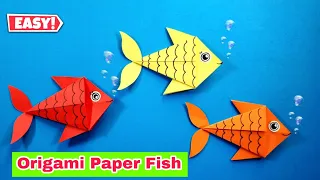How to Make Origami Fish | Origami Paper Craft | Paper Fish 3D | Easy Paper Craft Ideas