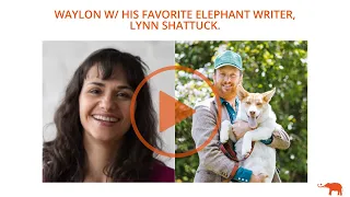 Waylon w/ his favorite Elephant Writer, Lynn Shattuck.