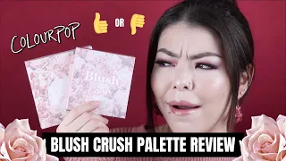 COLOURPOP BLUSH CRUSH PALETTE GLAM | ft. NEW SUPER SHOCK HIGHLIGHTER | Mikilea