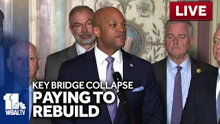 LIVE: Gov. Moore and the Maryland Congressional Delegation provide an update on Key Bridge Collap…