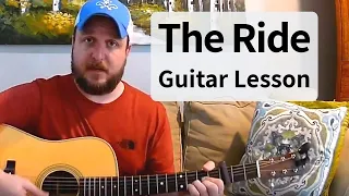 HOW TO PLAY THE RIDE, DAVID ALLAN COE GUITAR LESSON / TUTORIAL