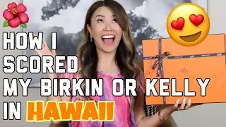 HOW I SCORED A HERMES BIRKIN/KELLY IN HAWAII - UNBOXING + My Story + PRICE comparison!