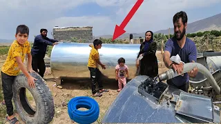 Watering the seeds: Ali family journey to buy a water tank to irrigate the nomadic garden