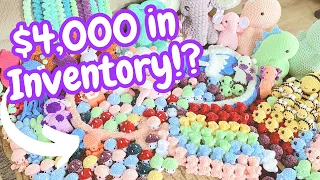 HUGE Market Prepping for My BIGGEST Market Yet! | I Made Over $4000 in Inventory! | Crochet Vlog