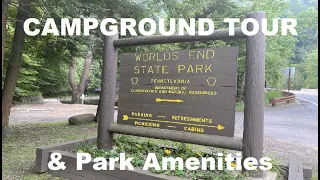 Worlds End State Park Campground Tour & Park Amenities