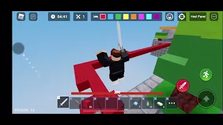 Cheating in a 1v1 against my friend!(roblox bedwars)
