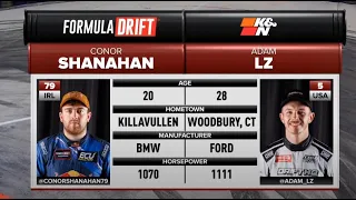 Adam LZ VS Conor Shanahan | Formula DRIFT Long Beach 2024 - PRO, Round 1 - Seeding Final 4