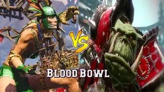 Orcs vs Amazons : Blood Bowl 2 VVILD HAWGZ