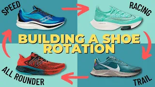 MY CURRENT RUNNING SHOE ROTATION & HOW TO BUILD YOUR OWN! Best shoes for racing, speed, trail!