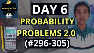 PROBABILITY PROBLEMS part 2 | 1001 Solved Problems in Engineering Mathematics (DAY 6) #296-#305
