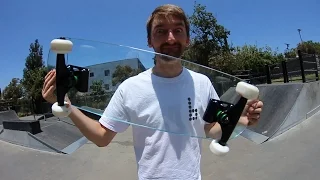 EXTREMELY DANGEROUS GLASS SKATEBOARD |  YOU MAKE IT WE SKATE IT EP 13