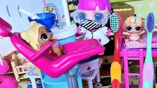 ALL TO THE DENTIST! Dolls LOL LOL surprise! Collection of funny dolls lol CARTOONS series