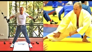 Russian president Vladimir Putin's Workout in The Gym  & Judo Training