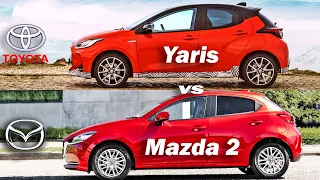 2020 Toyota Yaris vs Mazda 2, Yaris vs Mazda 2, Toyota vs Mazda - visual compare