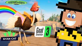 SIMULADOR DE AVESTRUZ NYAN CAT (Goat Simulator 3 • Parte 22)