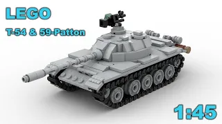 LEGO T-54 tank in minifig scale!