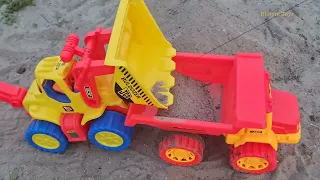 JCB Fully Loading Sand To Tata Ace Truck | Tipper Truck Skid and Fell Down | Bhoom Toys
