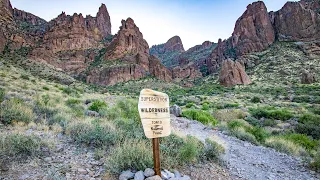 Hiking Flatiron & Hill 5024 by the Siphon Draw Trail - Superstition Wilderness, Arizona