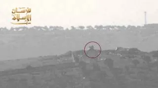 Rebels ATGM (BGM-71 TOW) scattered a T-72 tank instantly