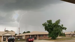 intense severe-warned popup summertime thunderstorm came through Oil City, Louisiana!