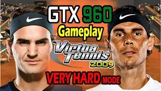 Roger Federer vs Rafael Nadal - French Open - Virtua Tennis 2009 - Very Hard Mode