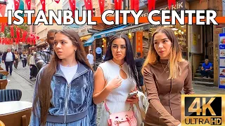 ISTANBUL TÜRKİYE(TURKEY) CITY CENTER 4K WALKING TOUR | ISTIKLAL STREET TO GALATA TOWER