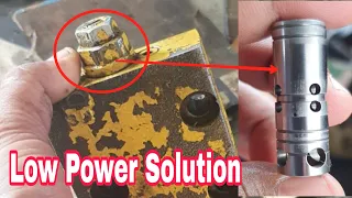 How to Hydraulic Low Power Solution And pilot Adjustment Komatsu PC200-7