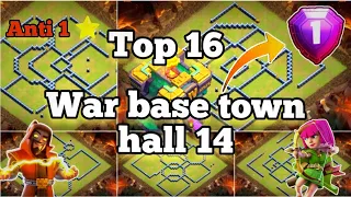 th14 war base 2023 with link anti 1 star/anti 2 star | th14 war base leyout with link #clashofclans