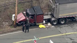 Serious crash with car, tractor trailer shuts down Route 20