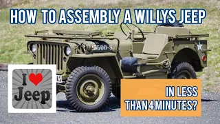 Willys MB Jeep assembled in 4 minutes! Curious facts and History
