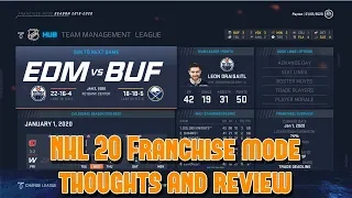 NHL 20 franchise mode thoughts and review