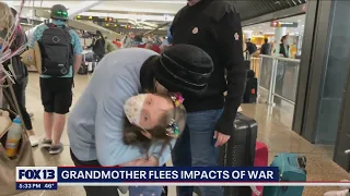 Grandmother reunites with family after fleeing Ukraine war | FOX 13 Seattle
