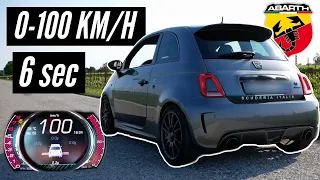 Abarth 595 230CV LAUNCH CONTROL 0-100 km/h