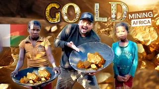 EP#7🇲🇬 FREE GOLD MINING IN AFRICA ☀️| ILLEGAL MINING SECTOR | MADAGASCAR 🇲🇬 #travel #africa