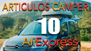 10 Accesorios CAMPER de ALIEXPRESS que SIEMPRE llevamos en nuestra FURGO MINI CAMPER | Berlingo