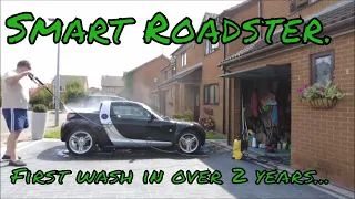 Smart Roadster _ First wash in 2 over years  |  #YouTubeHighFive