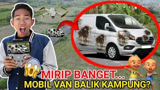 PENAMP4KAN MOBIL VAN BALIK KAMPUNG UPIN IPIN TERTANGKAP DRONE?! | Mikael TubeHD