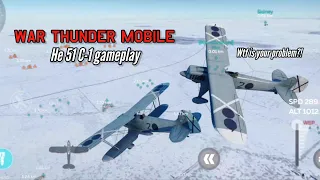 He 51 C-1 gameplay: MORE teammate shenanigans & strafing time! - War Thunder Mobile