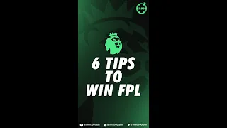 6 Tips to Win Fantasy Premier League (FPL)