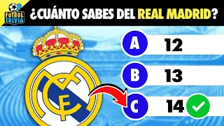 ¿Cuánto Sabes del Real Madrid? 🤔 Quiz de Fútbol ⚽️