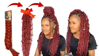 ILLUSIONS CROCHET BRAID / BUTTERFLY BRAIDS / NO RUBBER BAND / Protective Hairstyle / Jungle Twist